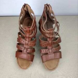 American Eagle Outfitters Brown Strappy Sandals